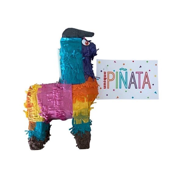 Colorful Mini Piñata Multicolor Paper Mache Novelty Cinco de Mayo Party Favor - Picture 1 of 5